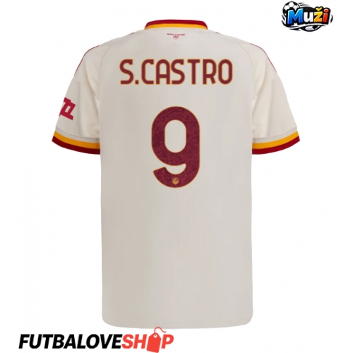 Dres AS Roma Santiago Castro #9 Preč 2026-27 Krátky Rukáv